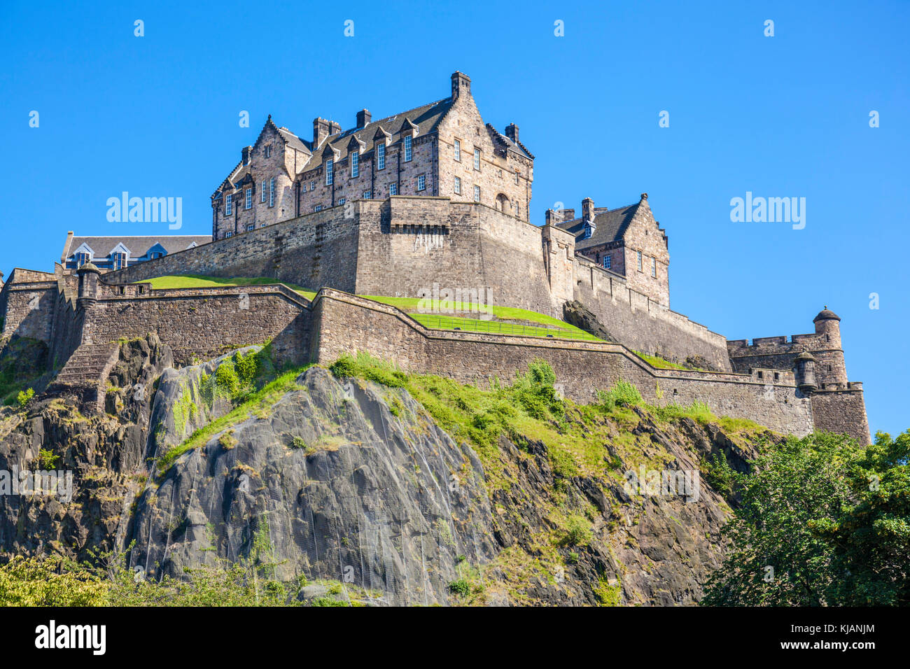 Edinburgh Castle scotland Castle edinburgh scottish Castle edinburgh Altstadt Edinburgh Midlothian Schottland GB Europa Stockfoto