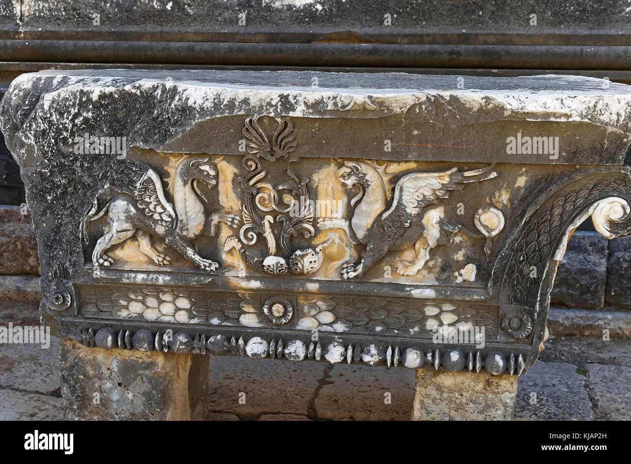 Tempel des Apollo, Didim, Türkei ruiniert Stockfoto