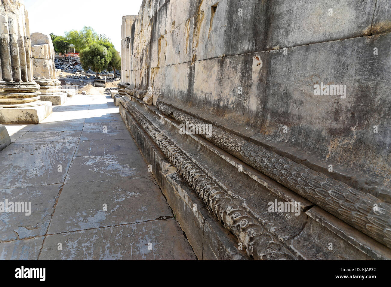 Tempel des Apollo, Didim, Türkei ruiniert Stockfoto