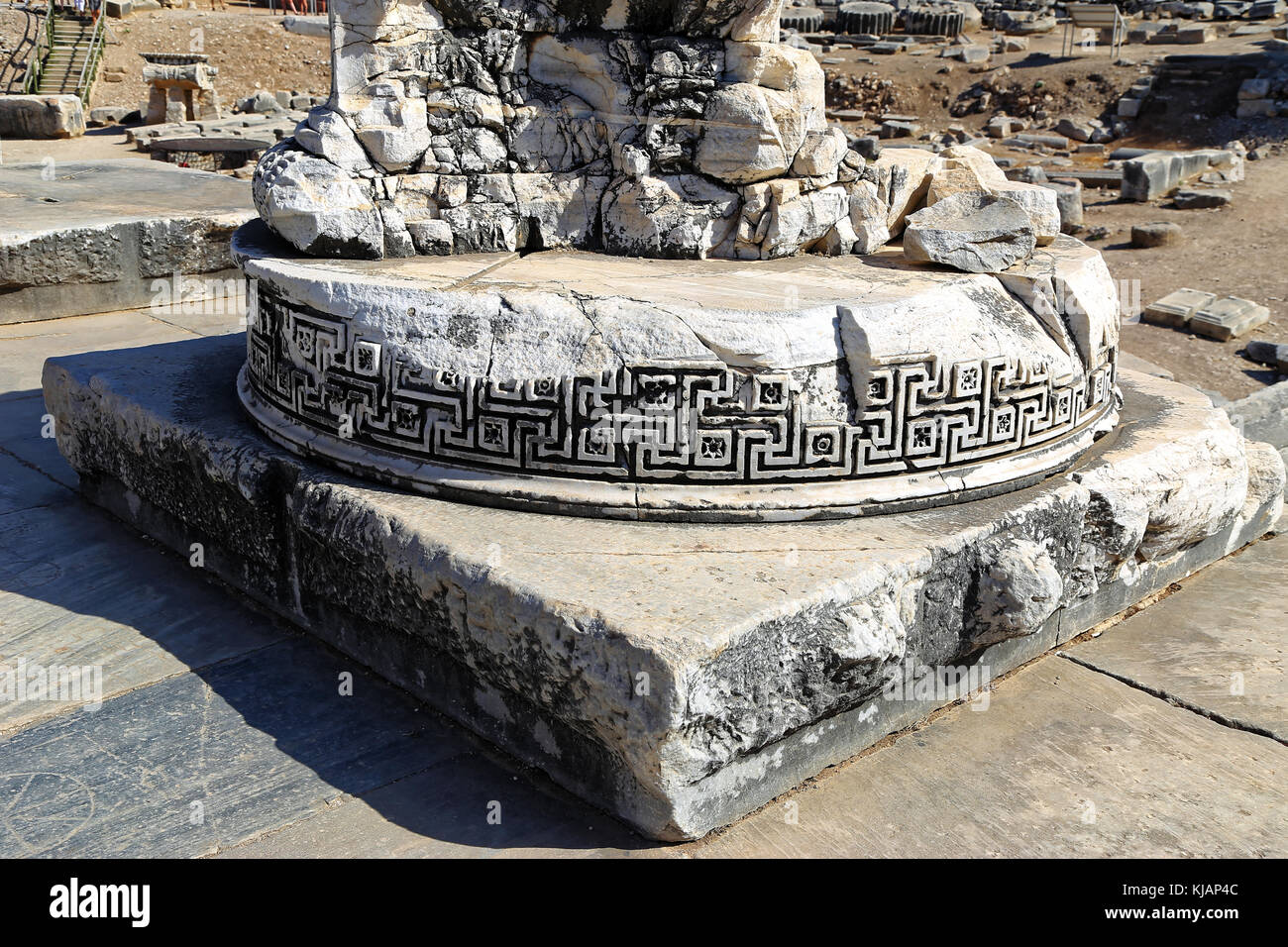 Tempel des Apollo, Didim, Türkei ruiniert Stockfoto