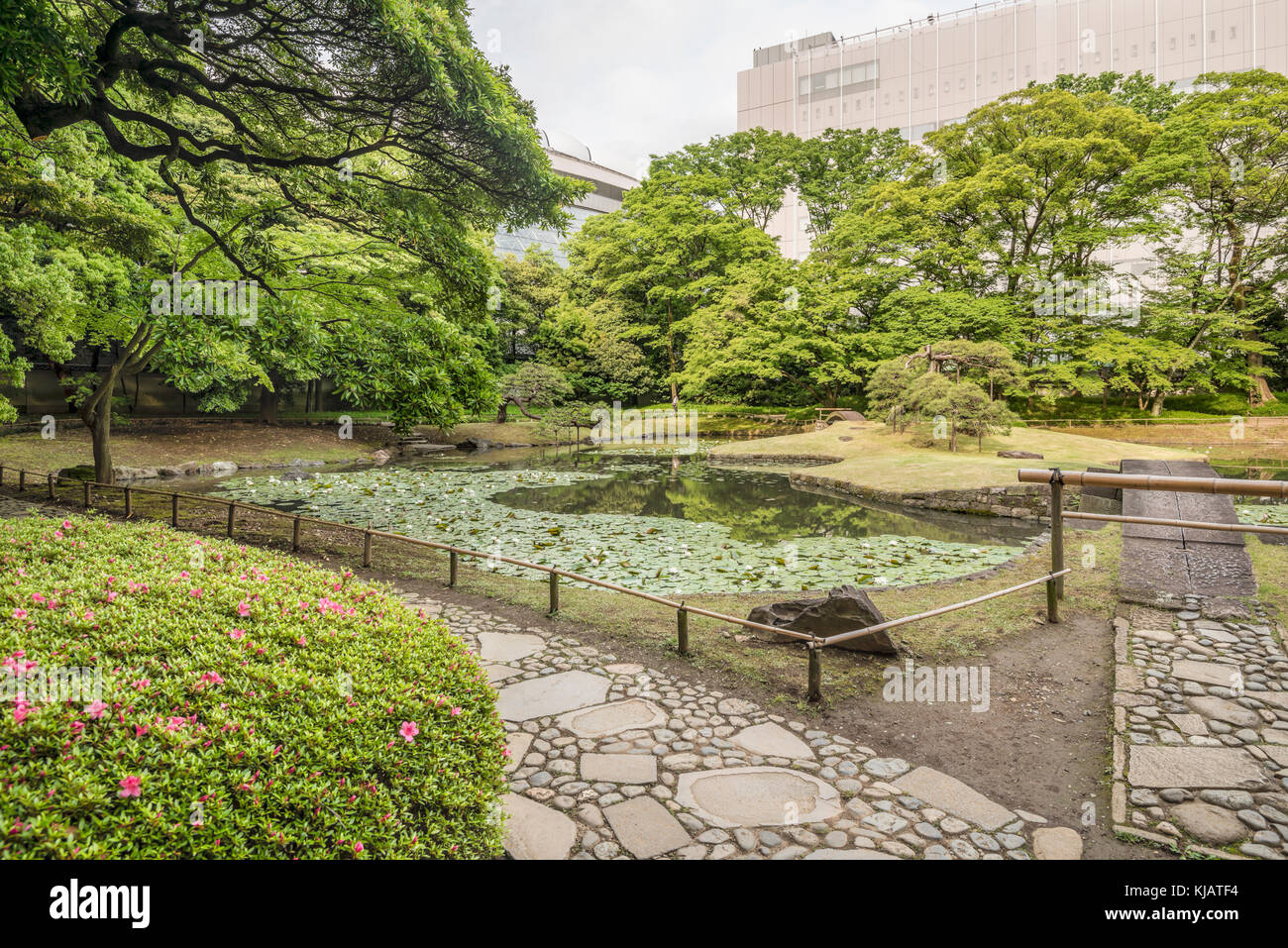 Uchi-Niwa in den Koishikawa Korakuen Gardens, Tokio, Japan Stockfoto