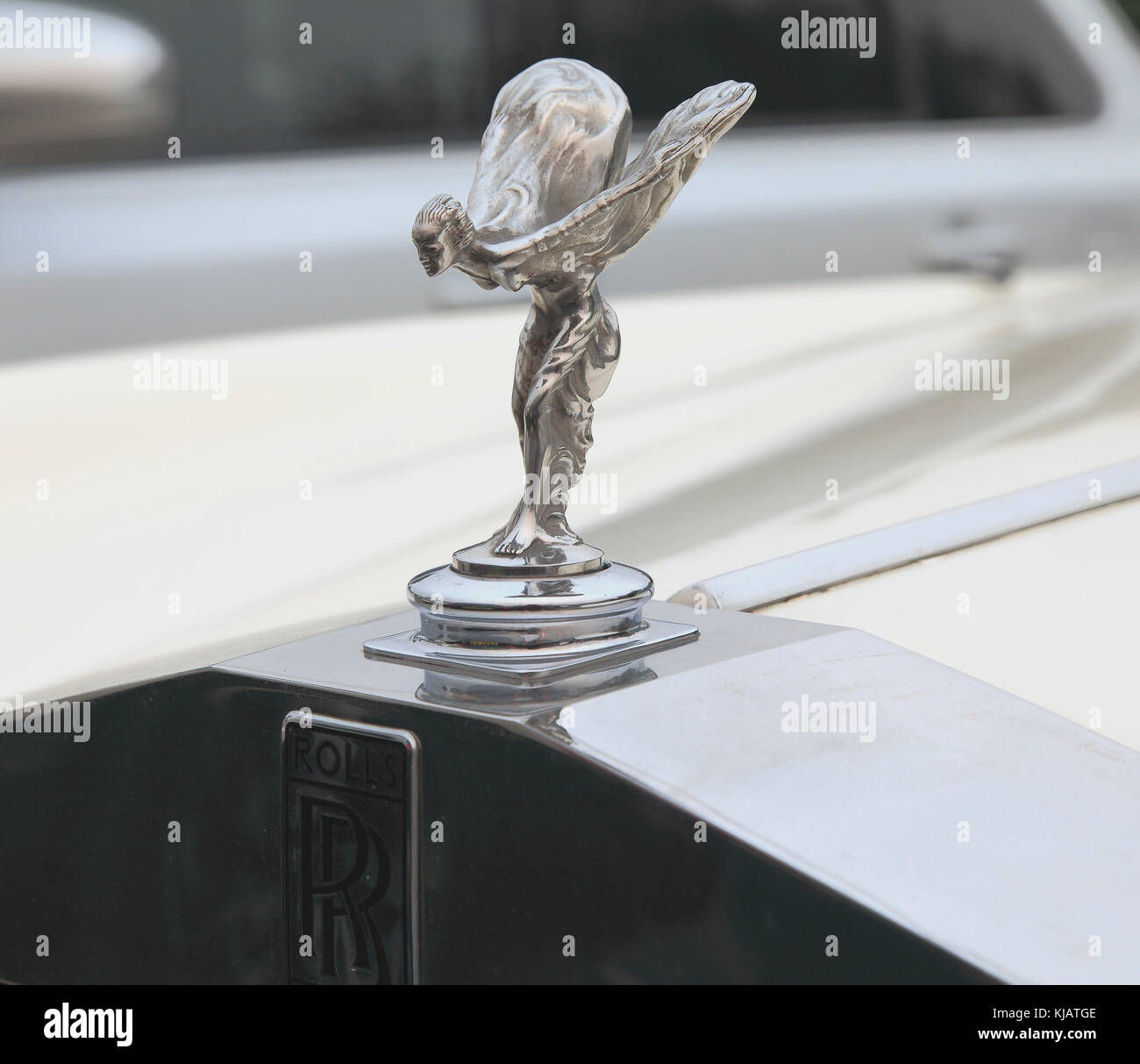 Rolls Royce, Winged, Fliegen, lady Symbol, Verschlussdeckel, Motiv Stockfoto