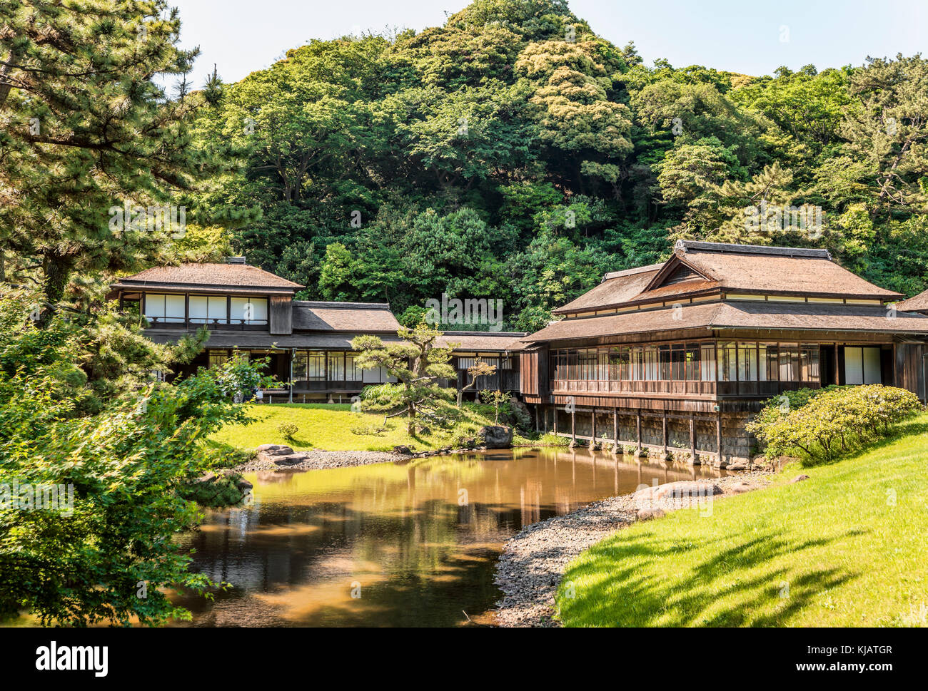 Rinshunkaku House im Sankeien Garden Open Air Museum, Yokohama, Kanagawa, Japan Stockfoto