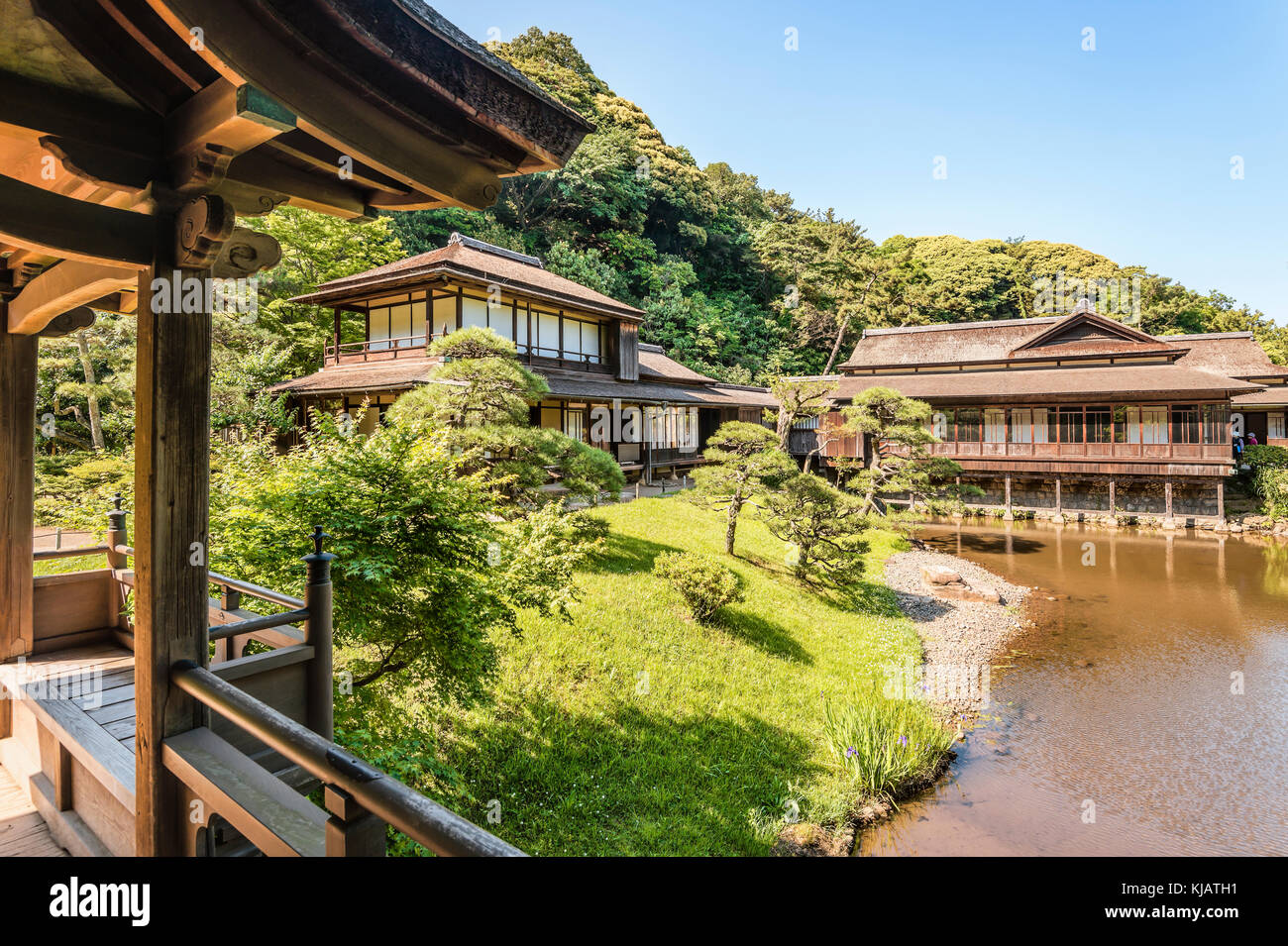 Rinshunkaku House im Sankeien Garden Open Air Museum, Yokohama, Kanagawa, Japan Stockfoto