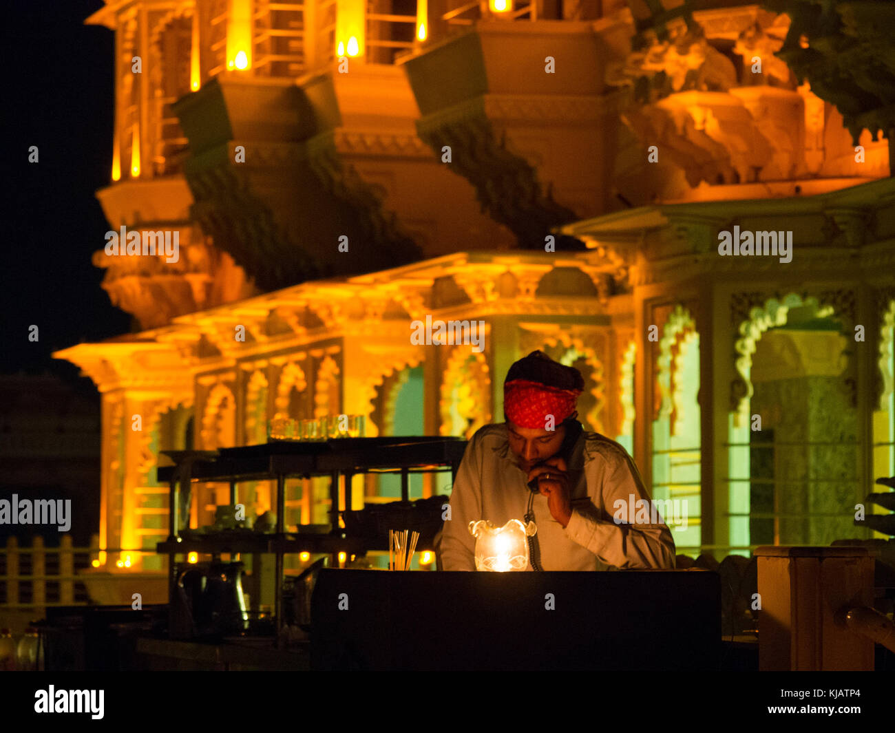 Touristische Palace - Udaipur Rajastan Indien Stockfoto