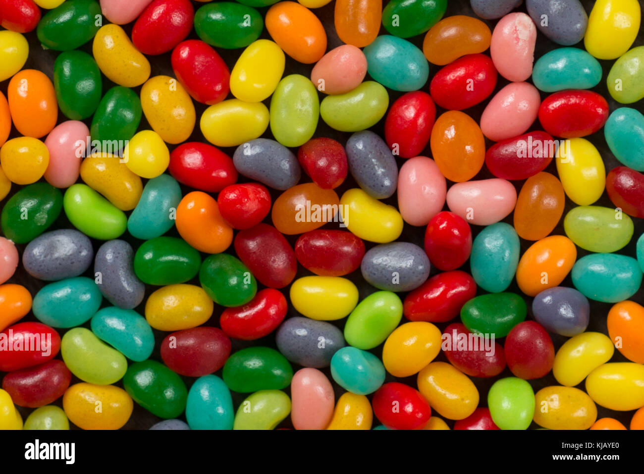 Verschiedene farbige Jelly Beans Stockfoto