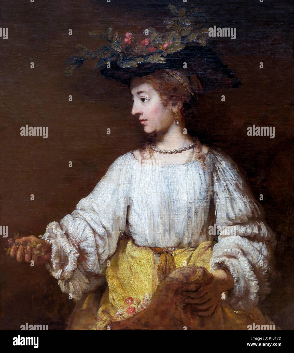 Flora, Rembrandt, um 1654, Metropolitan Museum of Art, Manhattan, New York City, USA, Nordamerika Stockfoto