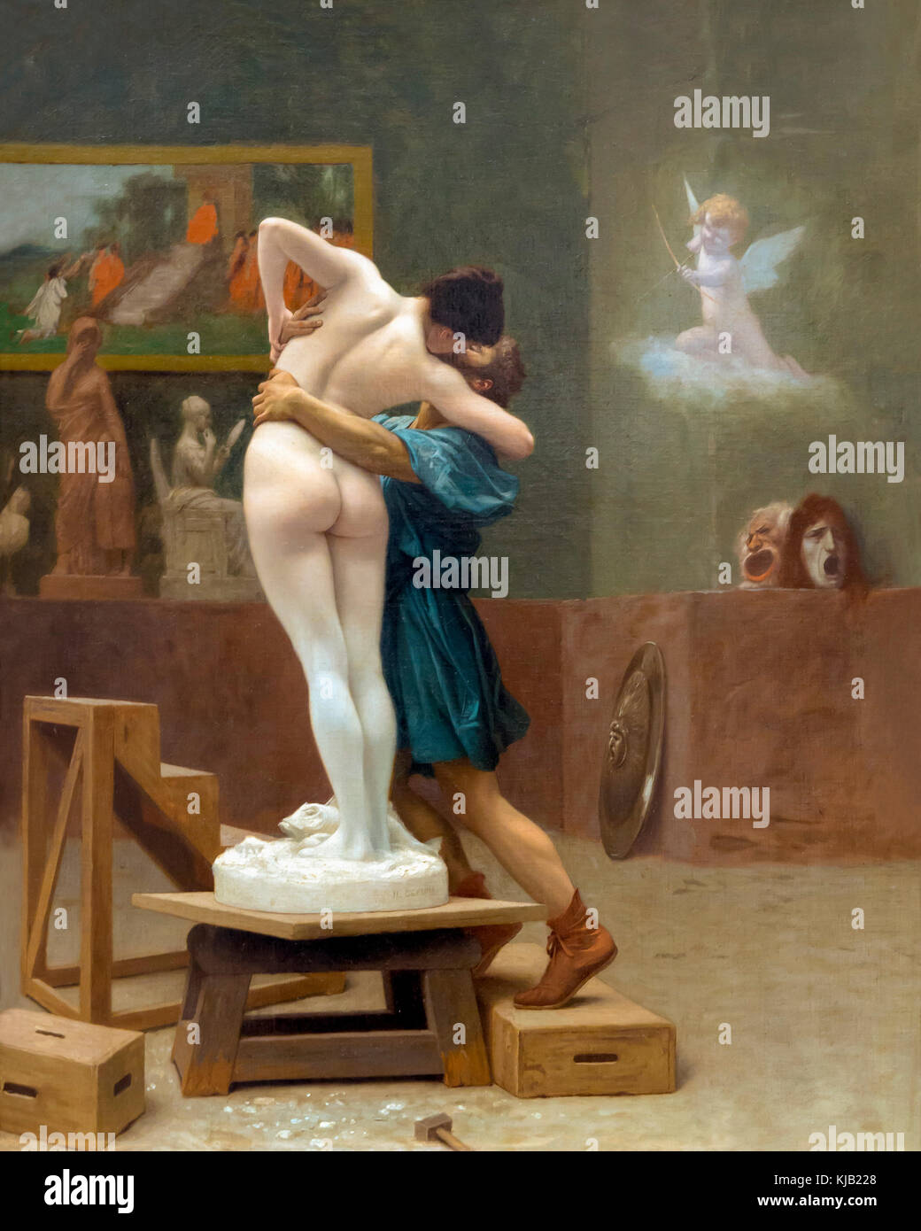 Pygmalion und Galatea, Jean-Leon Gerome, circa 1890, Metropolitan Museum der Kunst, Manhattan, New York City, USA, Nordamerika Stockfoto