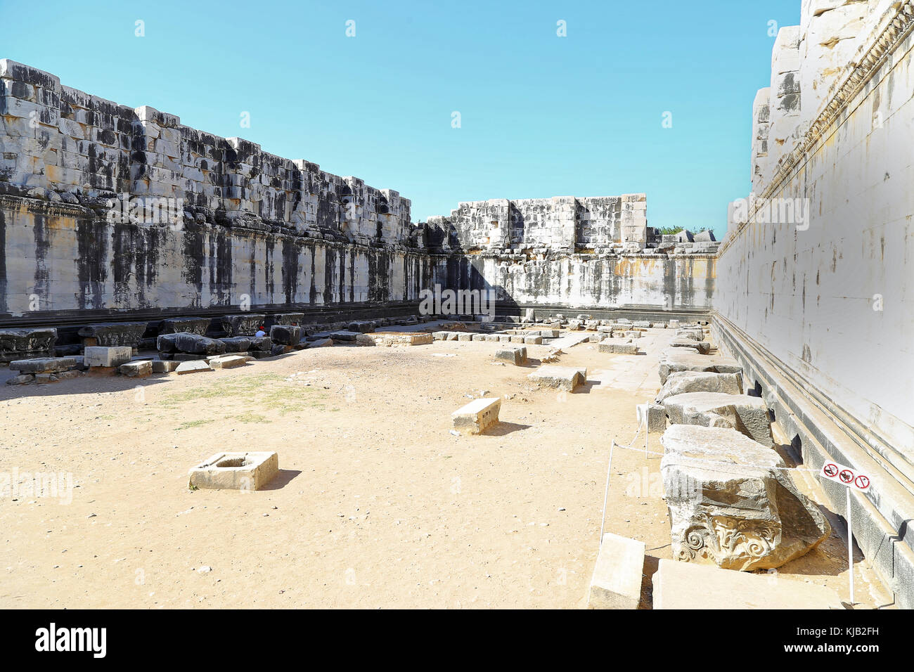 Tempel des Apollo, Didim, Türkei ruiniert Stockfoto