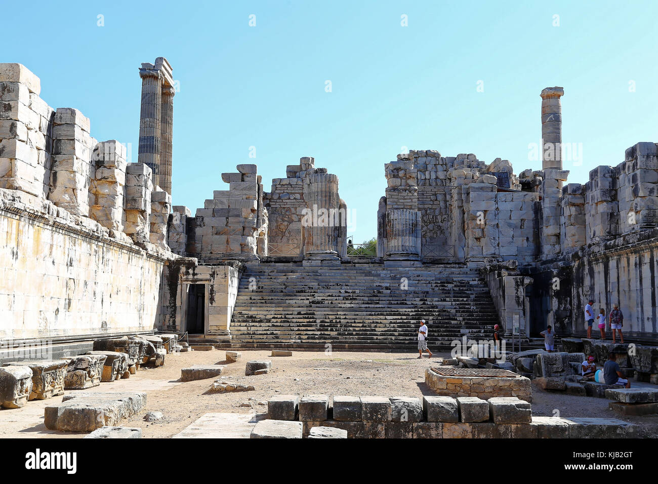 Tempel des Apollo, Didim, Türkei ruiniert Stockfoto