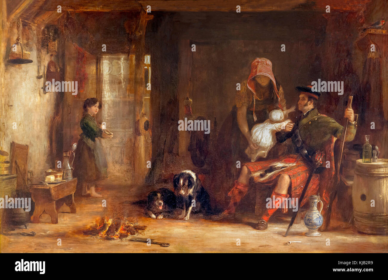 Das Highland Familie, Sir David Wilkie, 1824, Metropolitan Museum der Kunst, Manhattan, New York City, USA, Nordamerika Stockfoto
