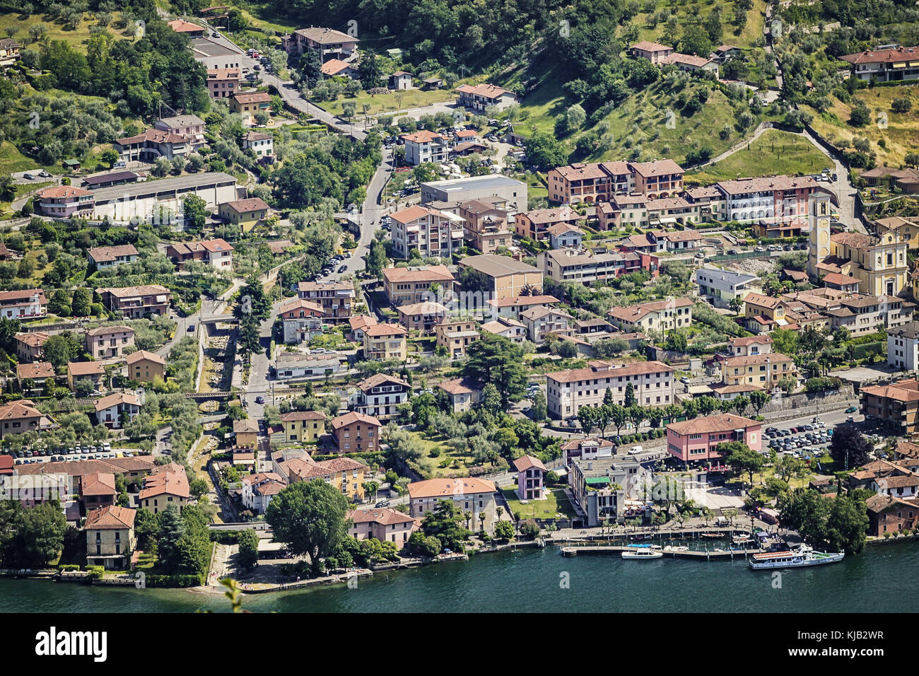 Die Iseo See in Italien Stockfotografie Alamy