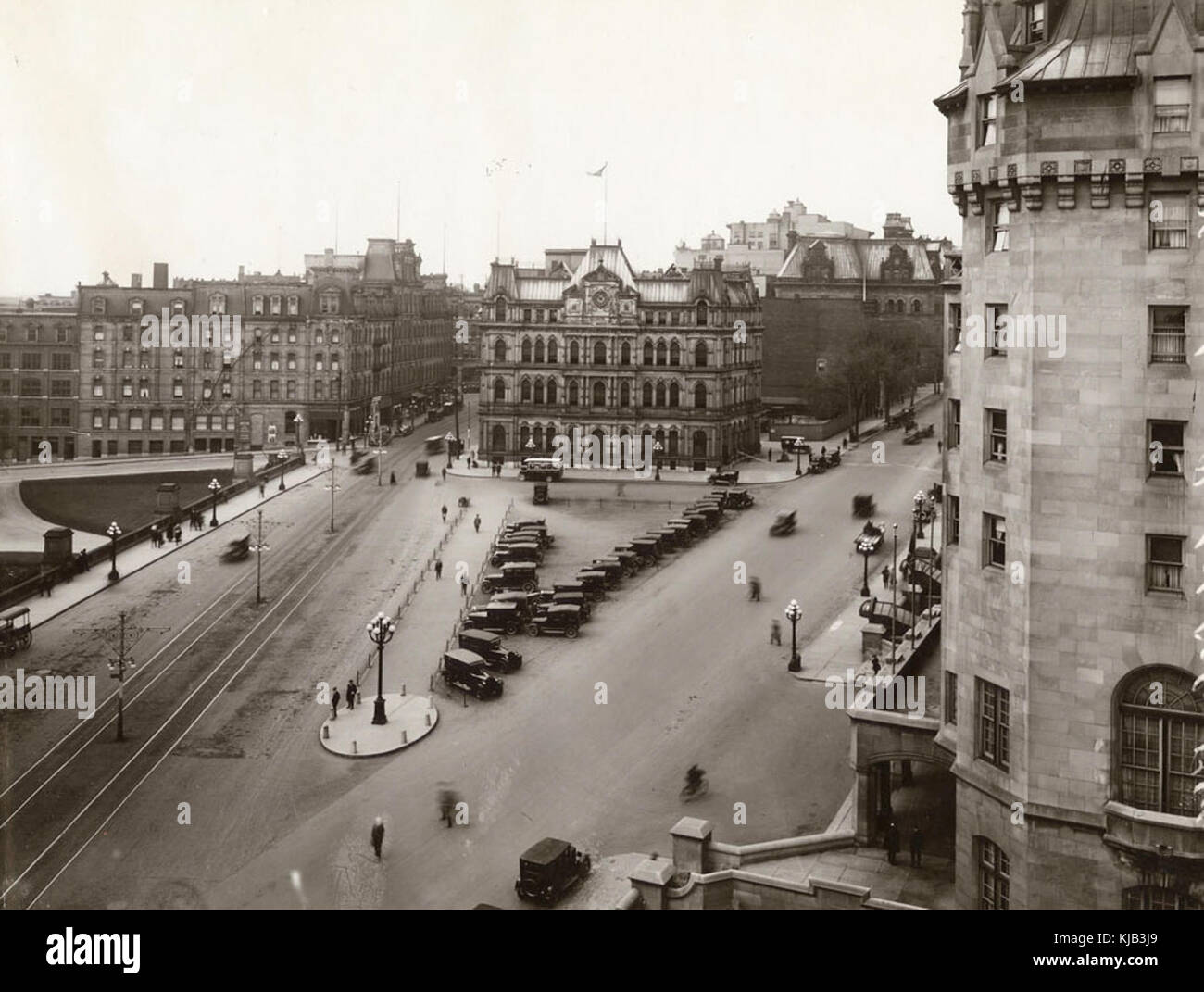 Ottawa Old Post Office Confederation Square Stockfoto