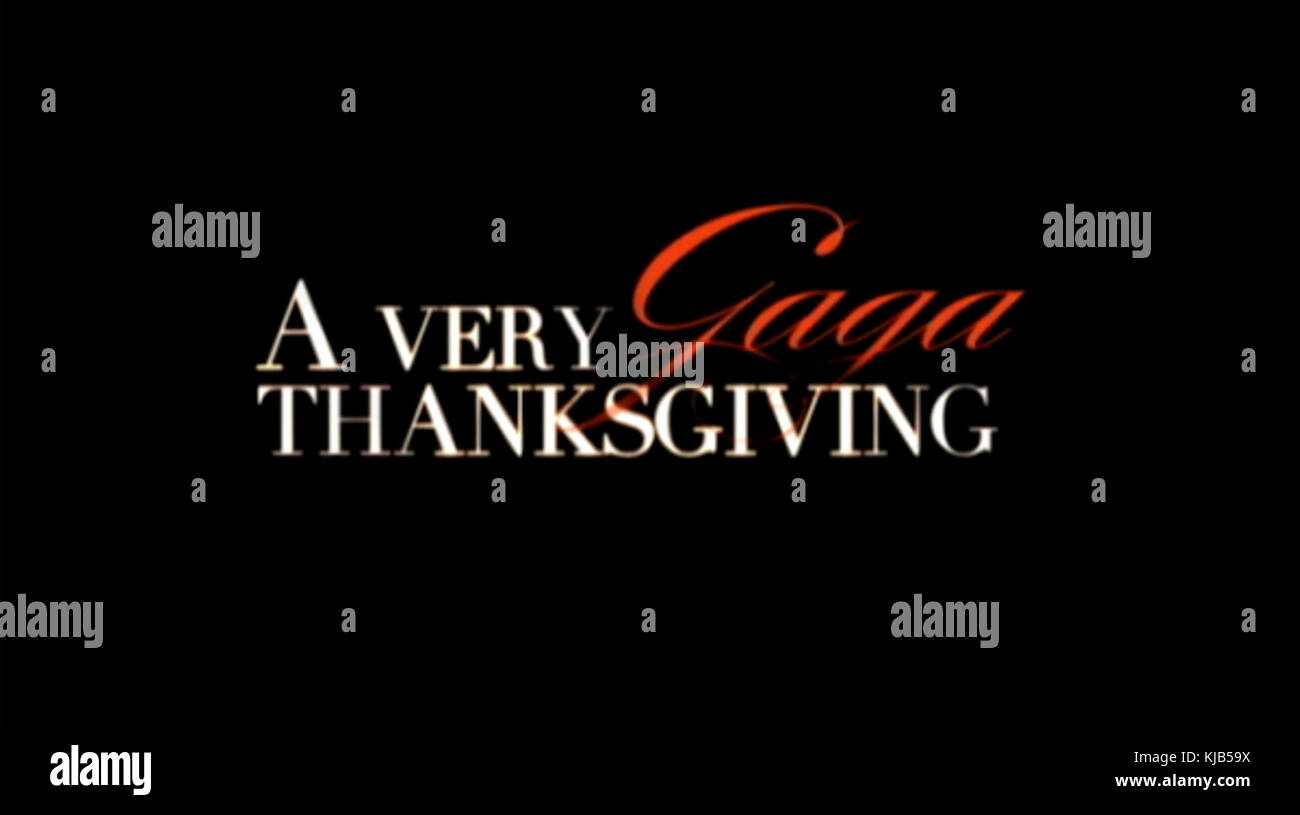 Ein sehr Gaga Thanksgiving Stockfoto