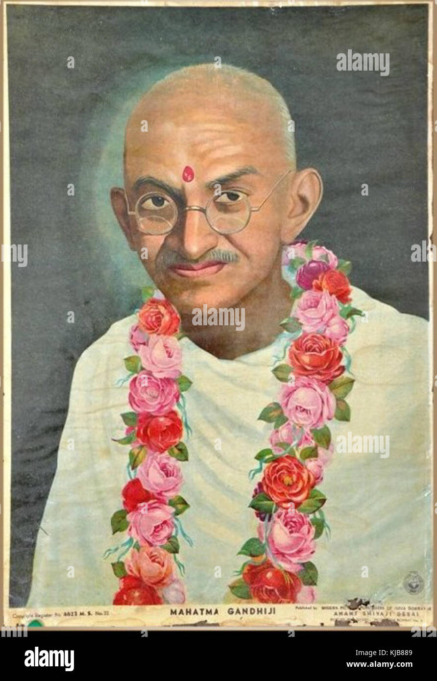 Mahatma Gandhi Stockfoto