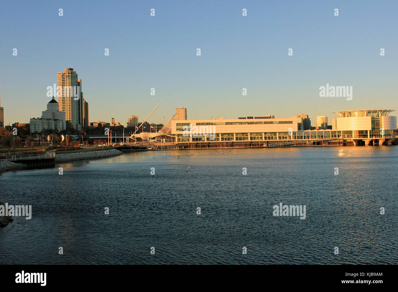 Gfp Wisconsin Milwaukee Discovery Center von Lakeshore State Park Stockfoto
