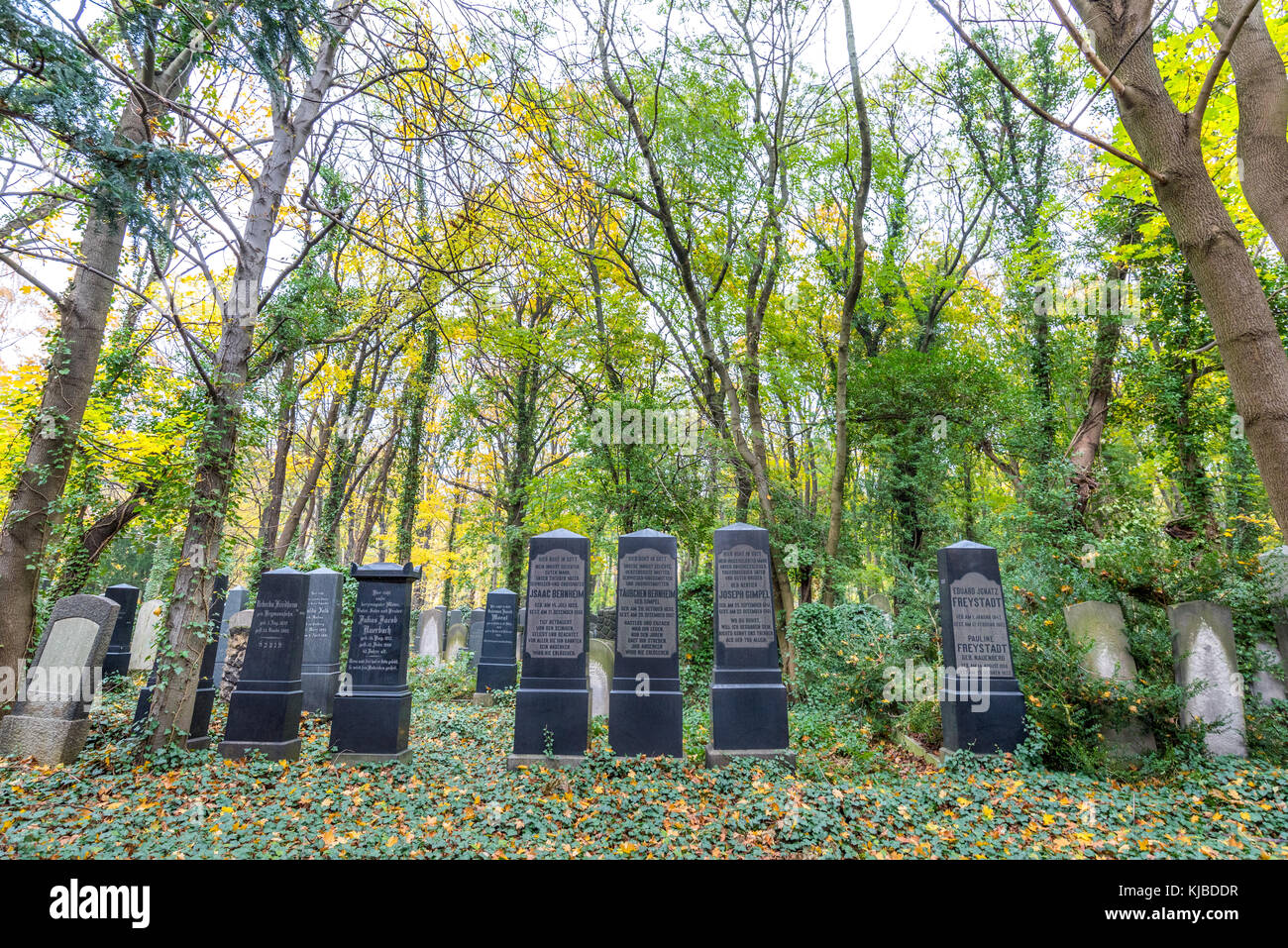 Weißensee Jüdischer Friedhof, Berlin Stockfoto