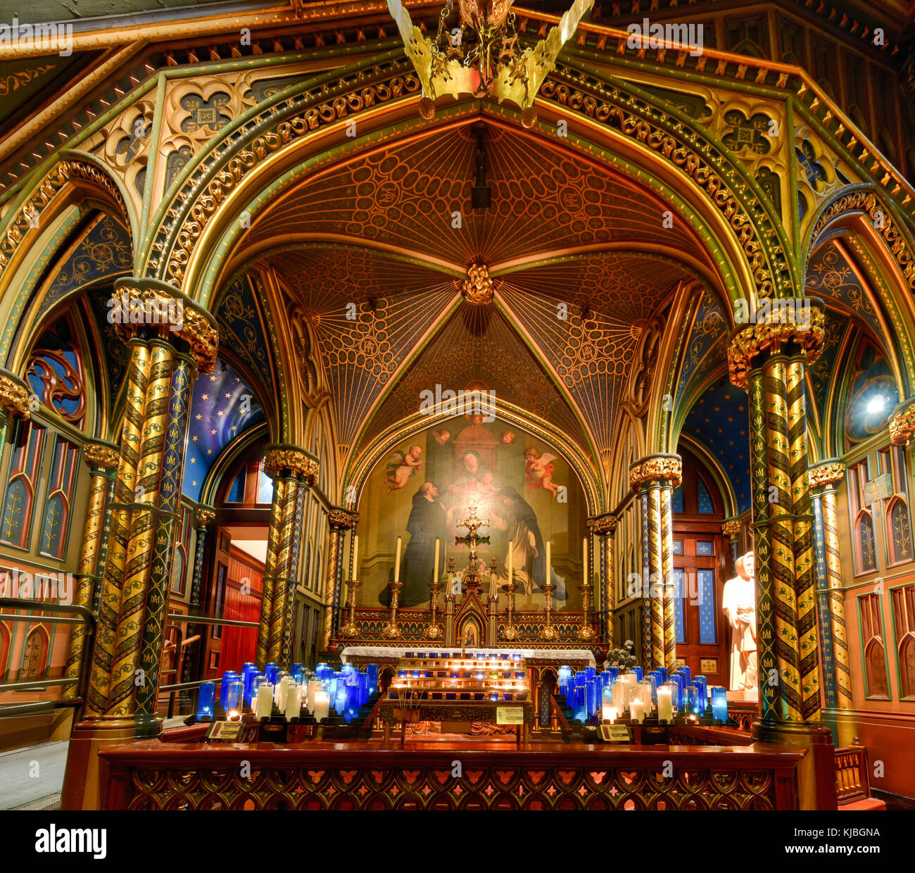 Montreal notredame Basilika in Montreal, Quebec, Kanada. notredame