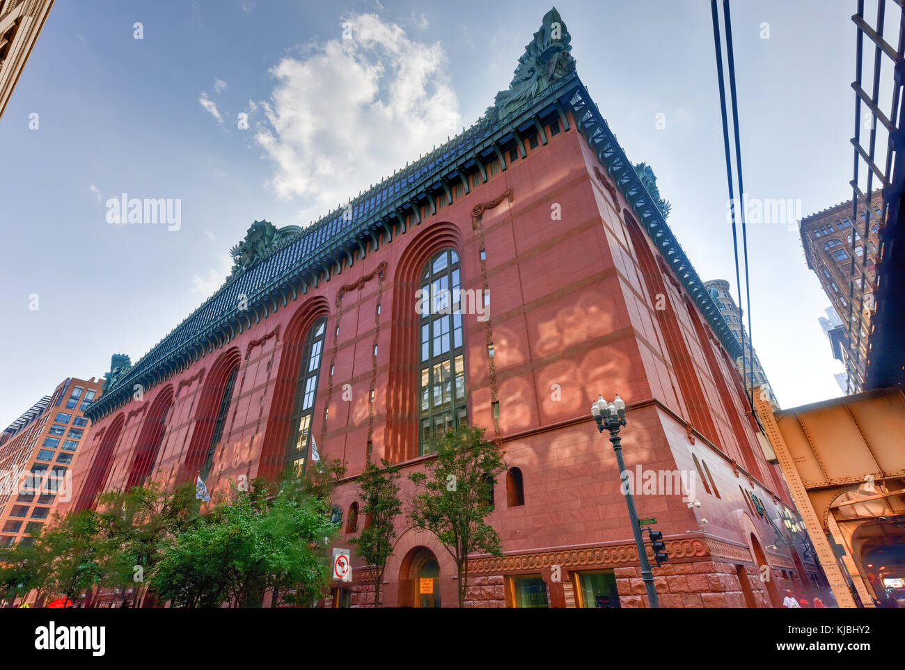 Chicago - September 6, 2015: Harold Washington Library Center Gebäude in der Innenstadt von Chicago. Stockfoto