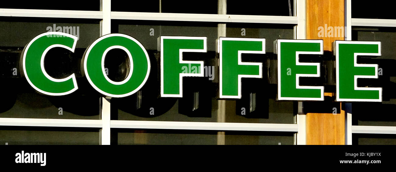 Starbucks Coffee anmelden Chelan, Washington Stockfoto