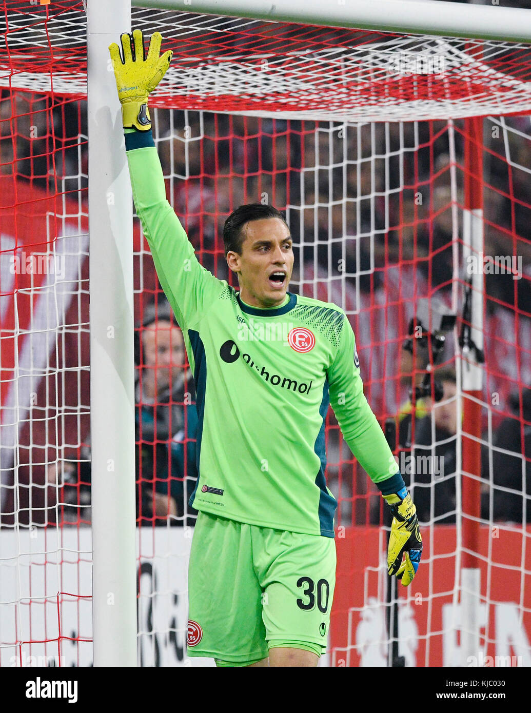 Esprit-Arena Stadion DŸsseldorf, Deutschland, 24.10.2017, Deutscher Fußballpokal, Spieltag 2, , Fortuna DŸsseldorf (Düsseldorf) vs Borussia Mšnchengladbach (Mönchengladbach, Gladbach) --- - Raphael Wolf (F95) Stockfoto