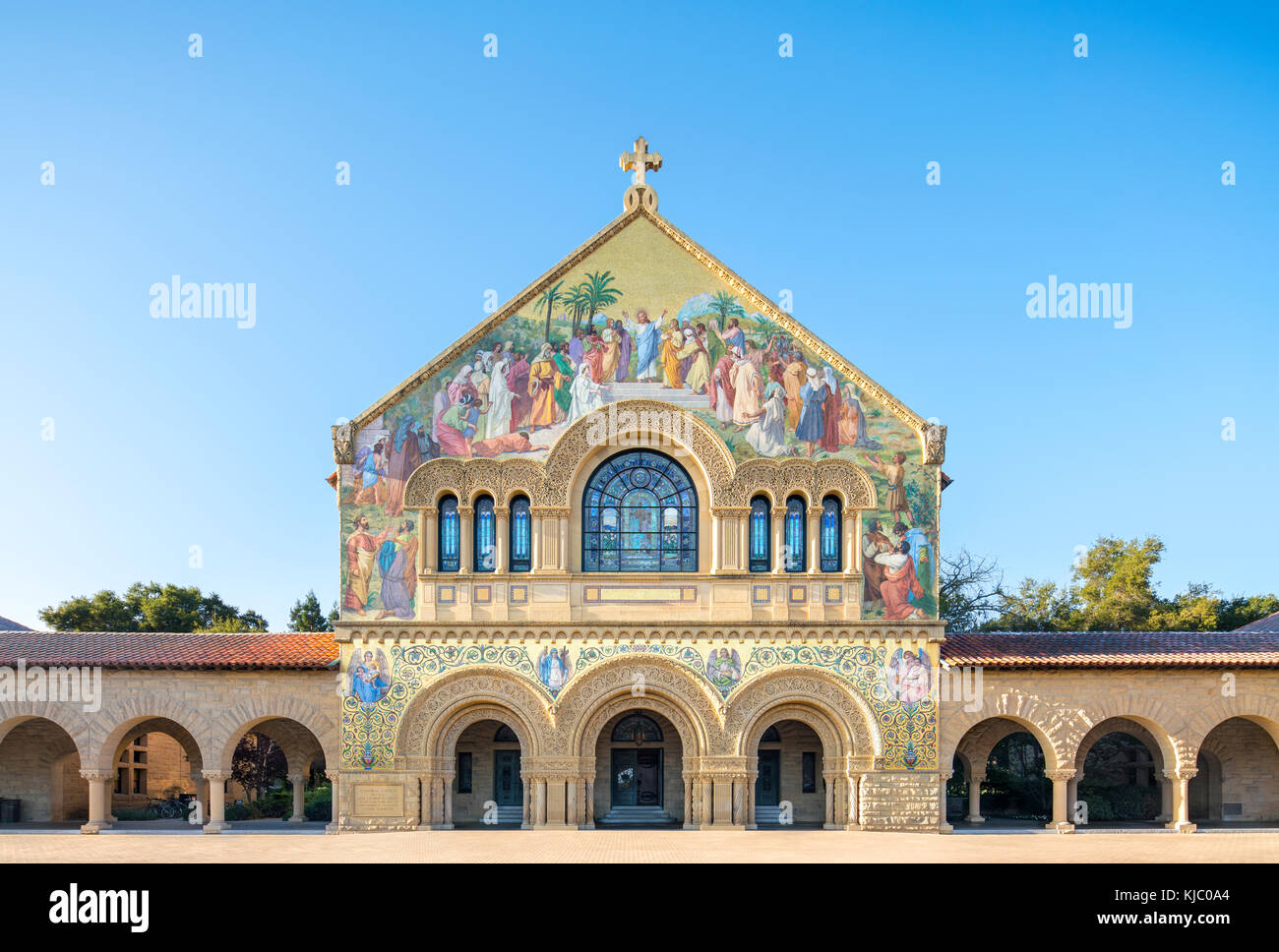 Stanford Gedächtniskirche an der Stanford Universität in Palo Alto, Kalifornien Stockfoto