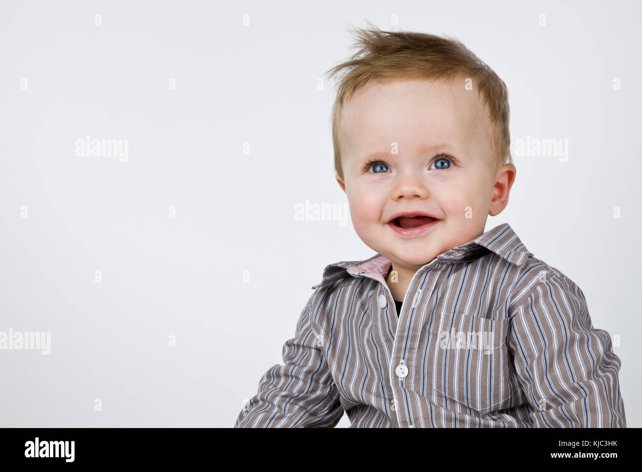 Porträt von Baby Boy Stockfoto