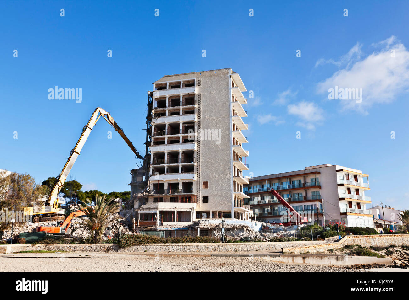 Gebäude Abriss, Mallorca, Spanien Stockfoto