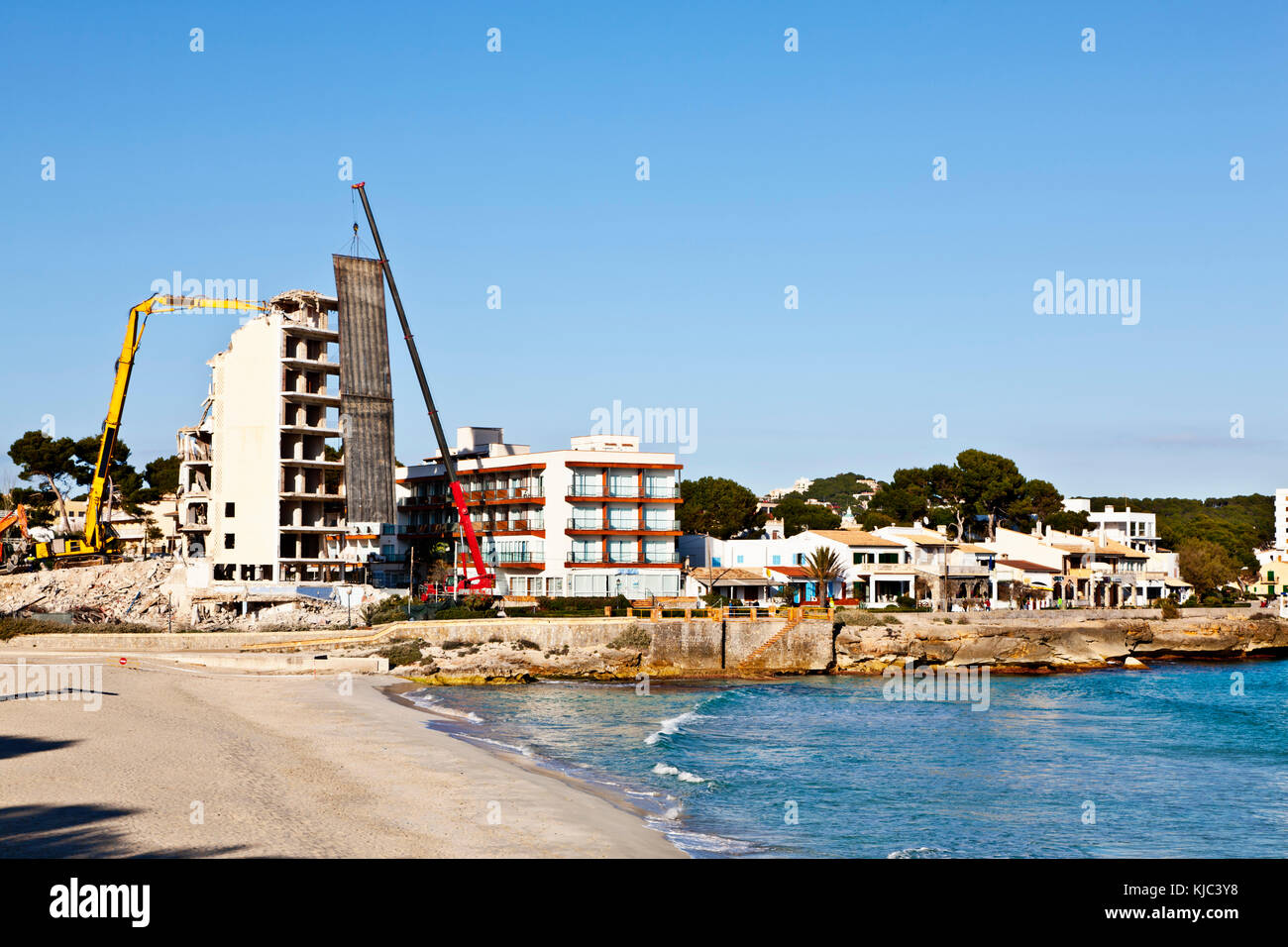 Gebäude Abriss, Mallorca, Spanien Stockfoto