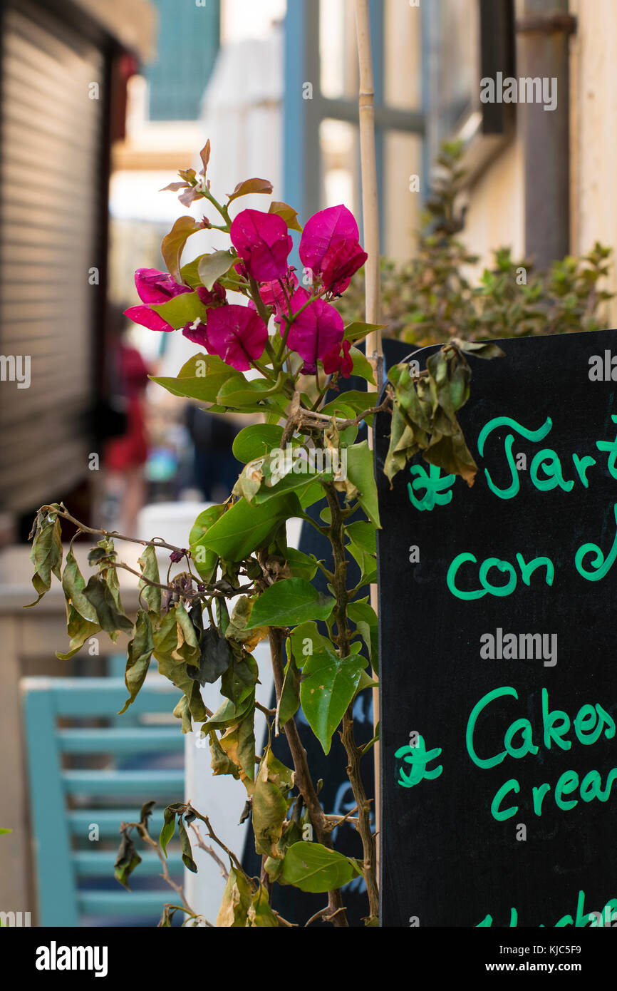 Cafe auf Mallorca, Spanien Stockfoto