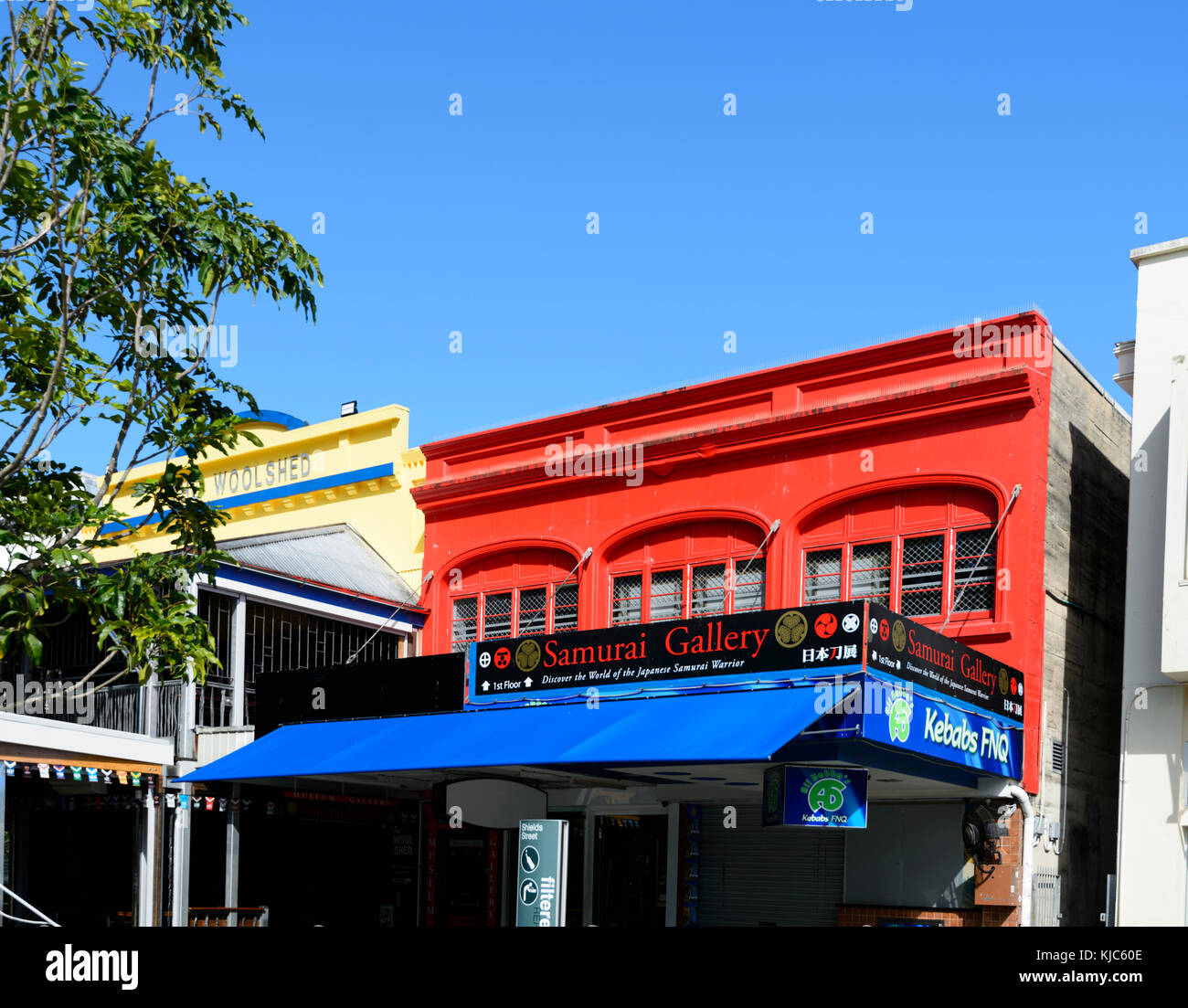 Die Samurai Galerie im Schilde Street, Cairns, Far North Queensland, FNQ, QLD, Australien Stockfoto