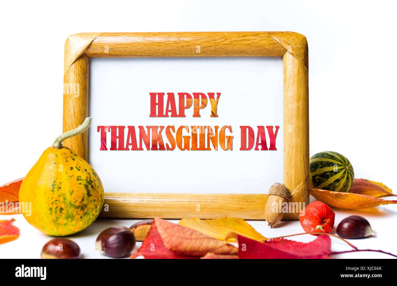 Thanksgiving Day Hintergrund mit mit einer Feier beachten Stockfoto