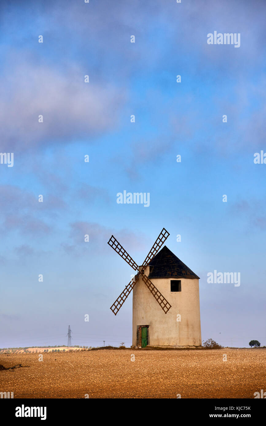 Windmühle, Albacete, Castilla la Mancha, Spanien, Europa Stockfoto