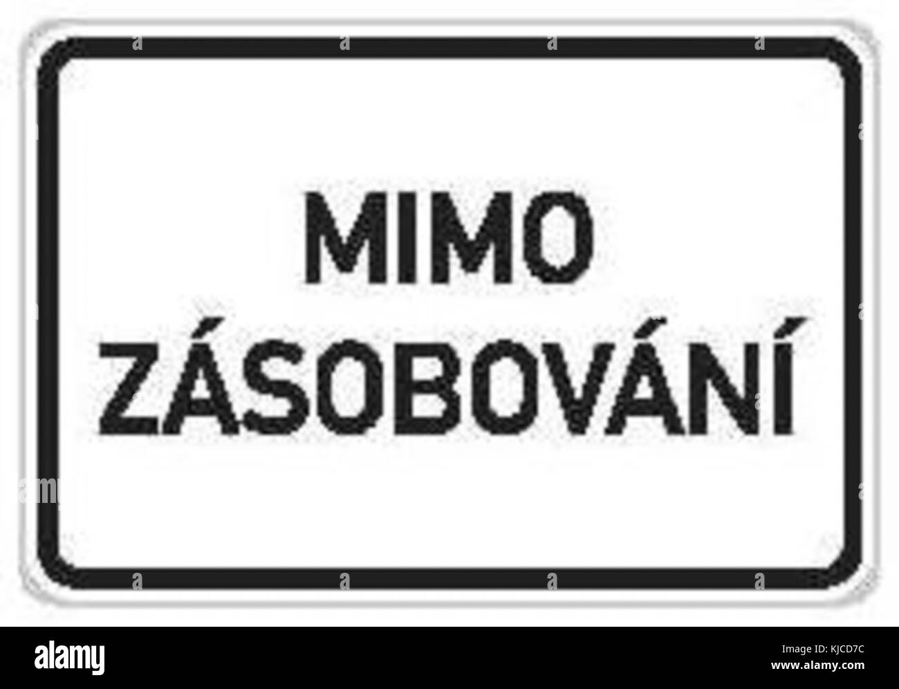 CZ E12 Text Stockfoto