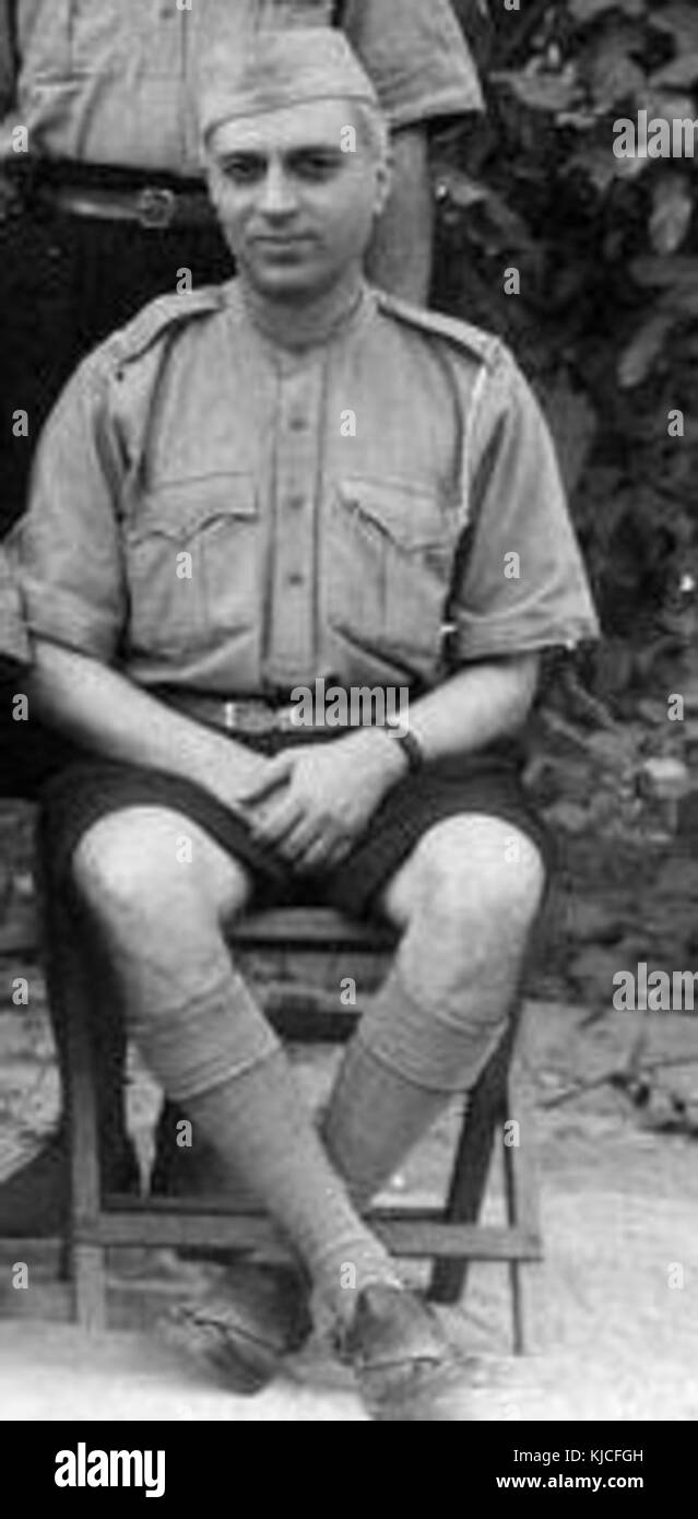 Jawaharlal Nehru Khaki Hosen Stockfoto