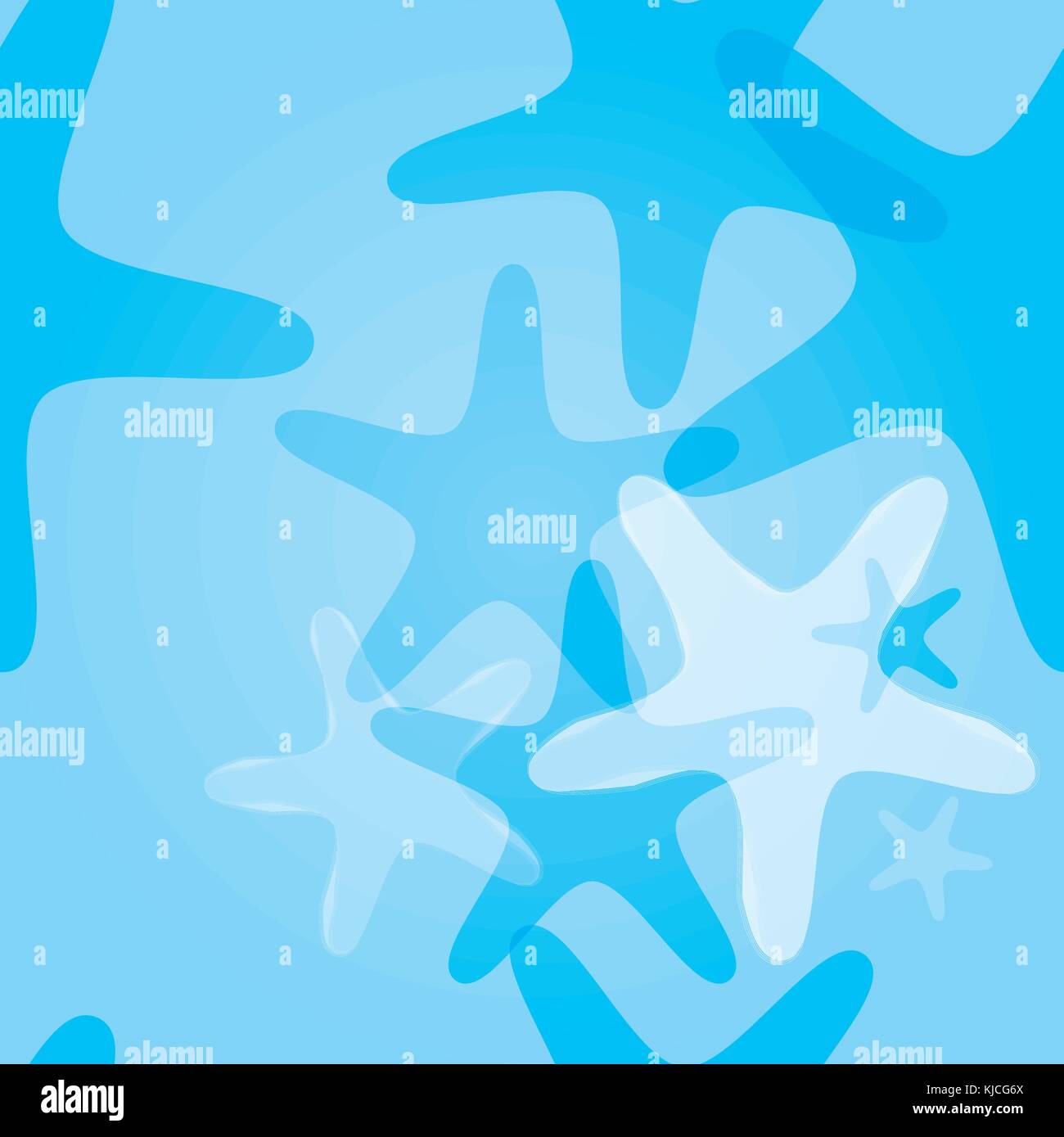 Nahtlose Muster, marine Seesterne, vector Hintergrund Stock Vektor