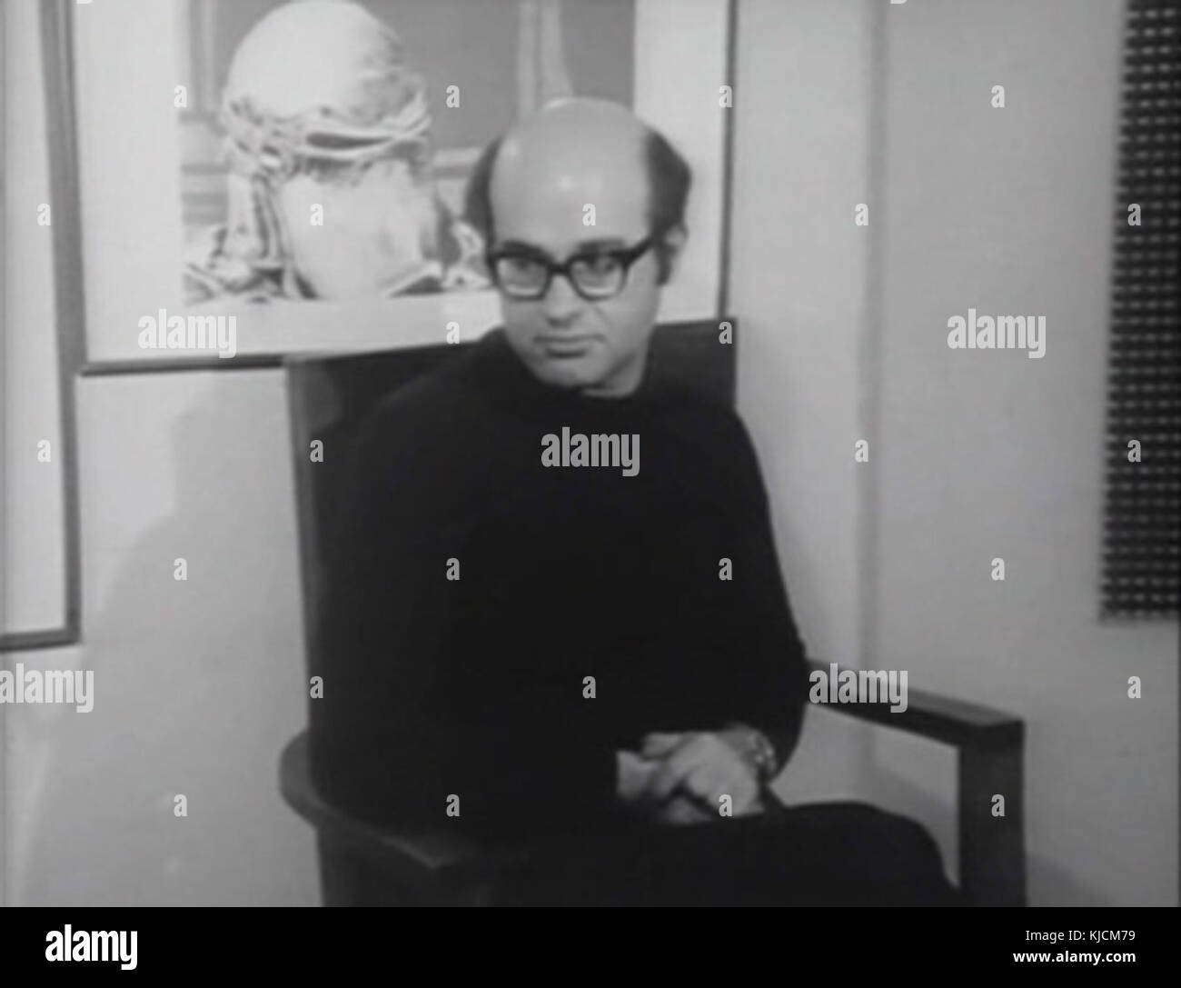 Ardeshir Mohasses war ein iranischer Künstler, der für seine Illustrations- und Grafikdesign-Arbeiten bekannt war und über kulturelle und soziale Themen reflektierte, oft mit Satire oder Kommentaren. Stockfoto