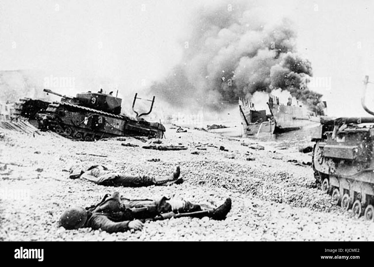 Organe der kanadischen Soldaten Dieppe Raid Stockfoto