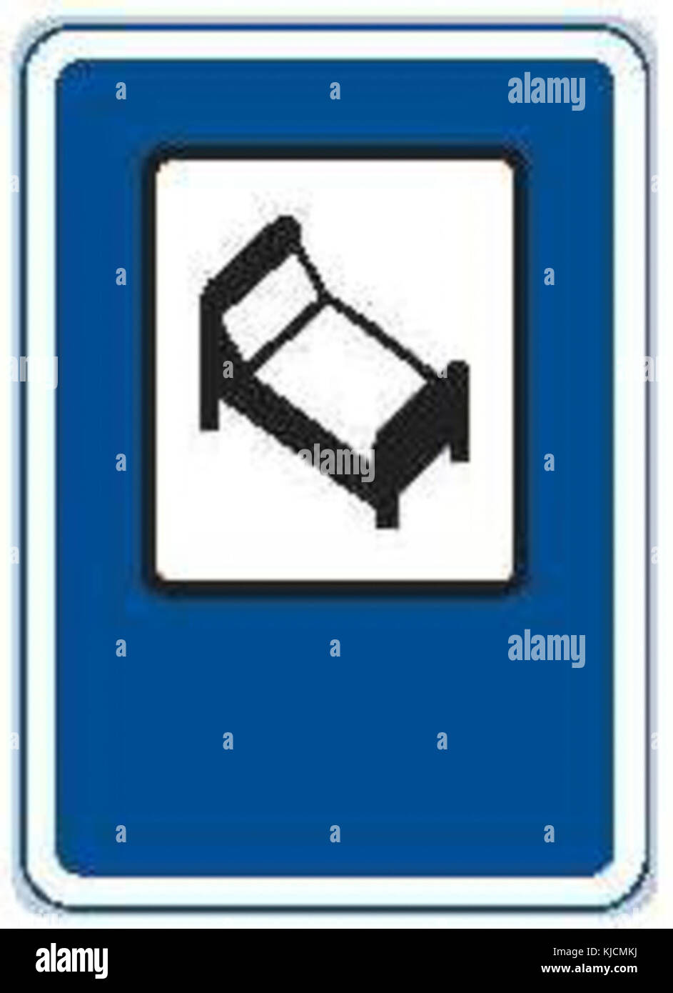 Der Titel bezieht sich auf ein Gebäude oder eine Unterkunft in der Tschechischen Republik, möglicherweise ein Hotel oder Motel mit dem Namen „CZ IJ10“. Stockfoto