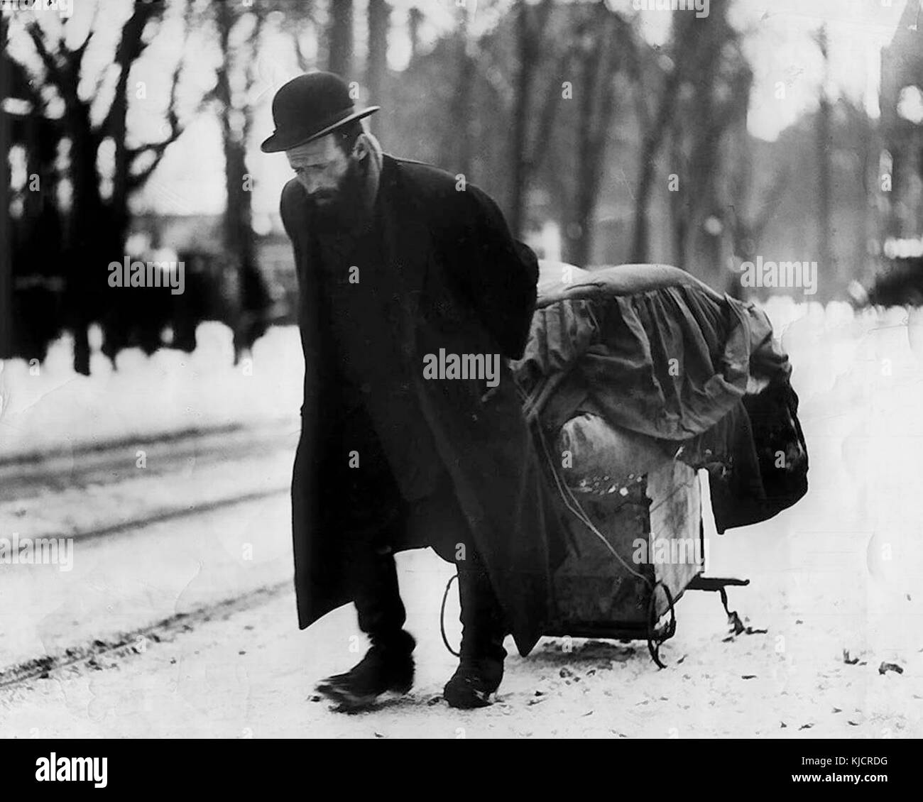 Jüdische rag Picker, Bloor Street West Stockfoto