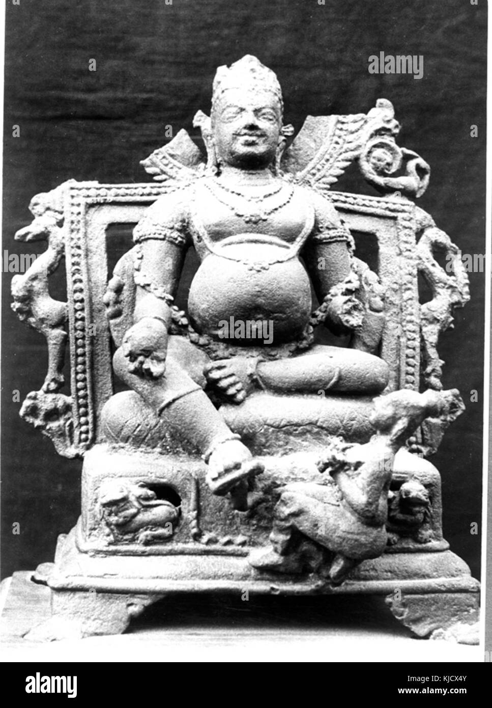 Kubera 2, Bronze, von Nalanda, Bihar, aus dem 10. Jahrhundert A.D Stockfoto Kubera 2, Bronze, von Nalanda, Bihar, aus dem 10. Jahrhundert A.D Stockfoto