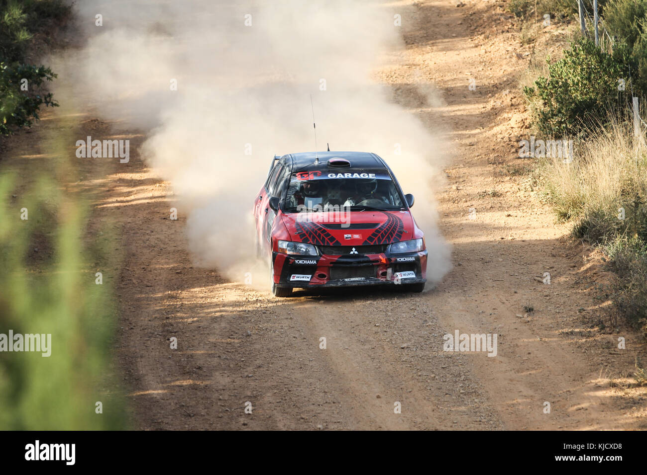 ISTANBUL, TÜRKEI - 09. SEPTEMBER 2017: Sicherheitsauto bei der ISOK Istanbul Rally Stockfoto