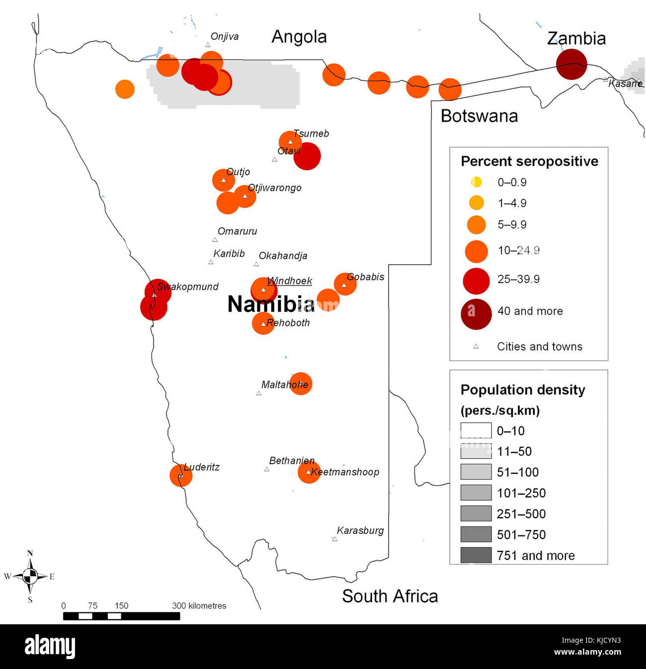 AIDS Namibie Stockfoto