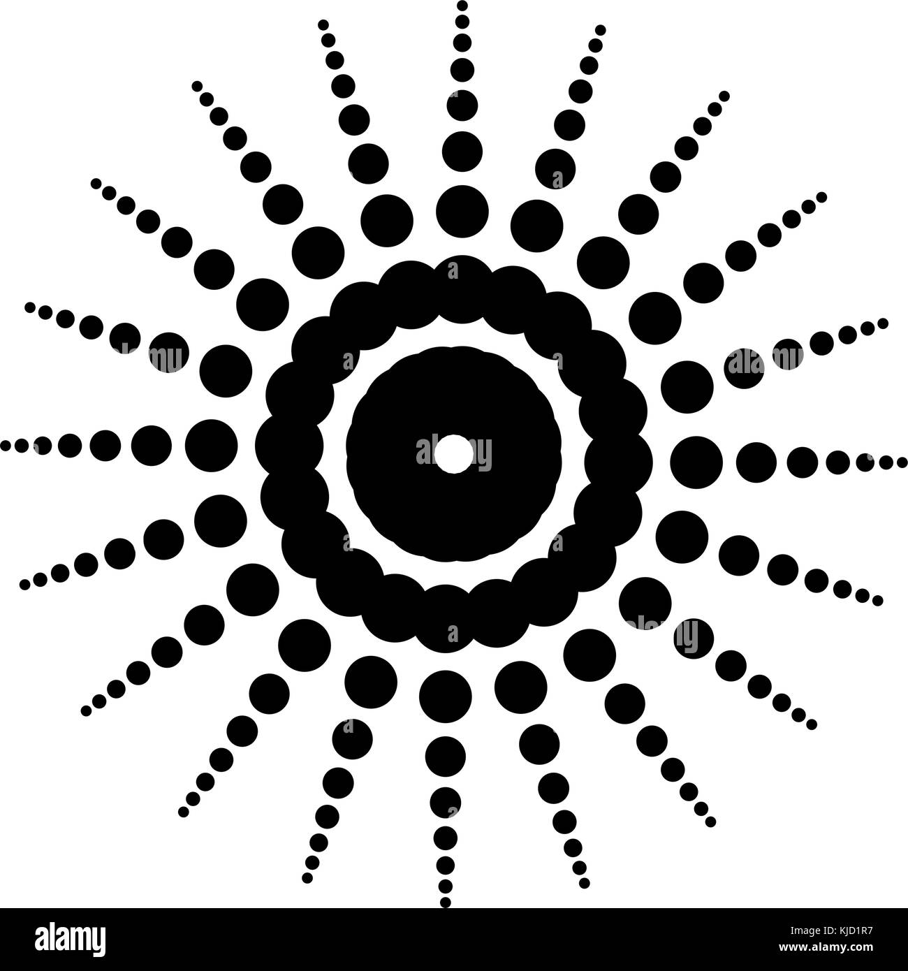 Dot line simple Fußzeile Grenze sun Form vektor design Stock Vektor Dot line simple Fußzeile Grenze sun Form vektor design Stock Vektor