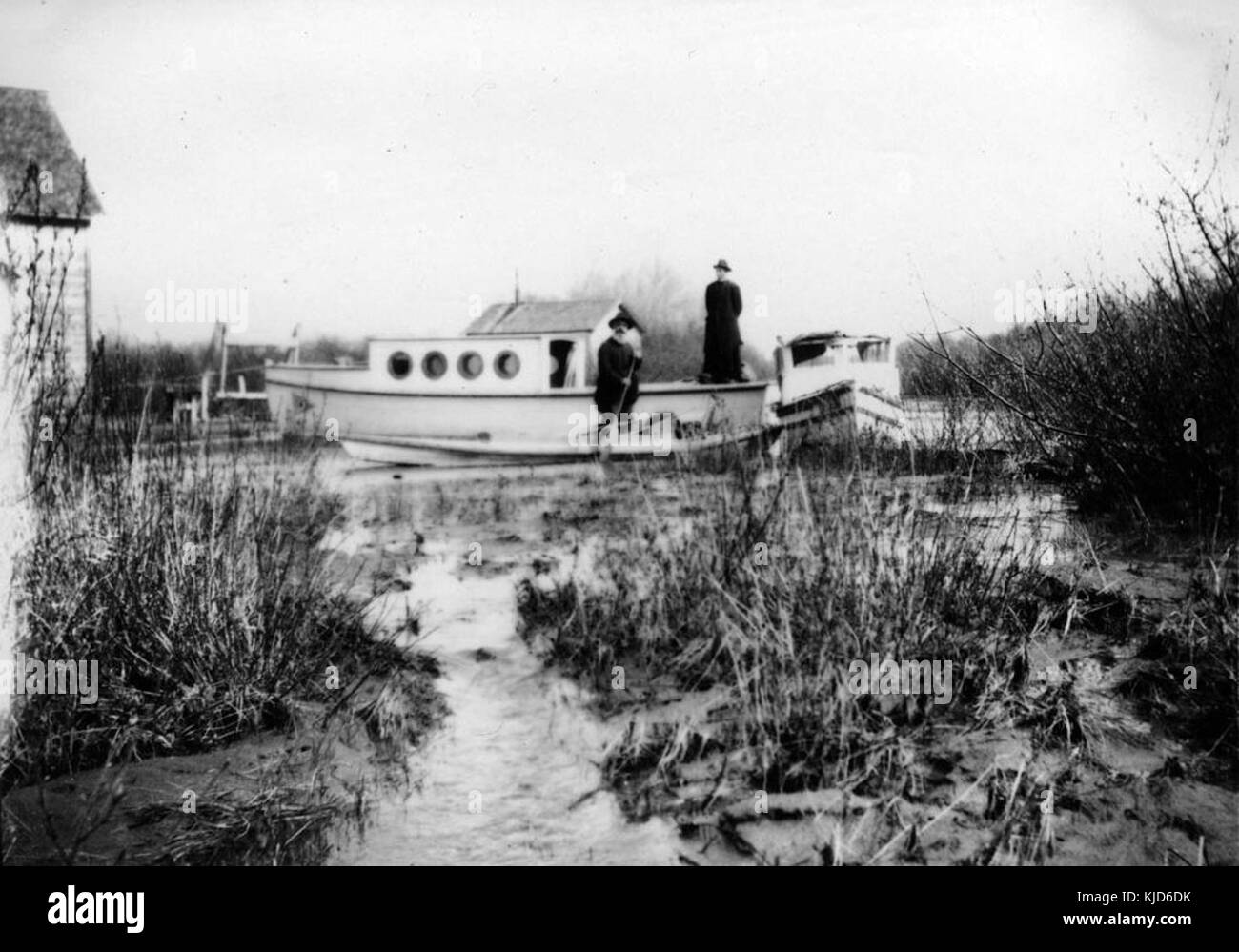 Der steamboat St. Emile, eine Oblate um Mission Schiff auf der Lesser Slave Lake Stockfoto