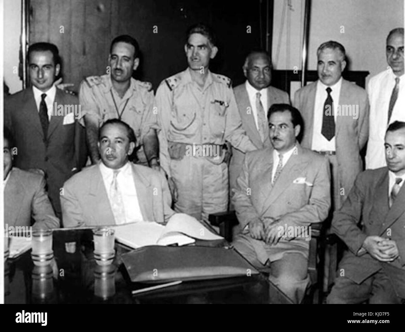 Die Staats- und Regierungschefs vom 14. Juli 1958 Revolution Stockfoto