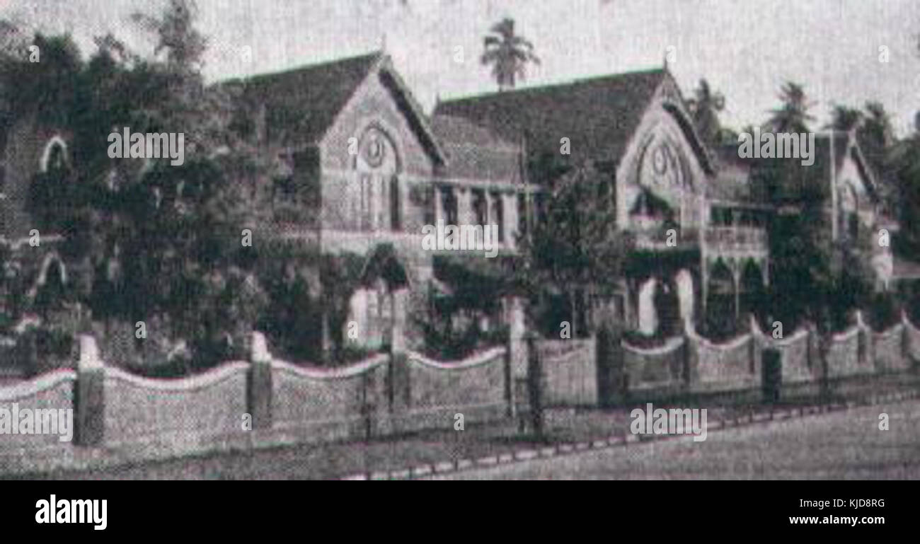 Bombay Scottish School 1878 Stockfoto