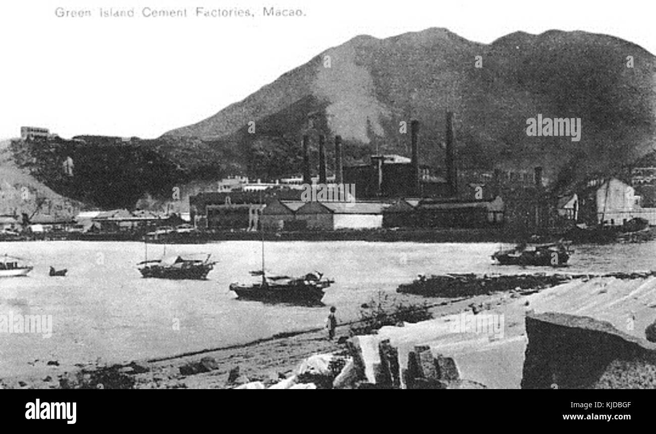 Ilha Verde Zementfabriken ca. 1900 Stockfoto