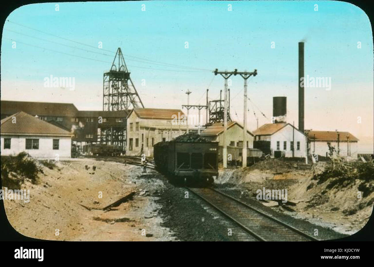 Mine charbon Glace Bay 1930 Stockfoto