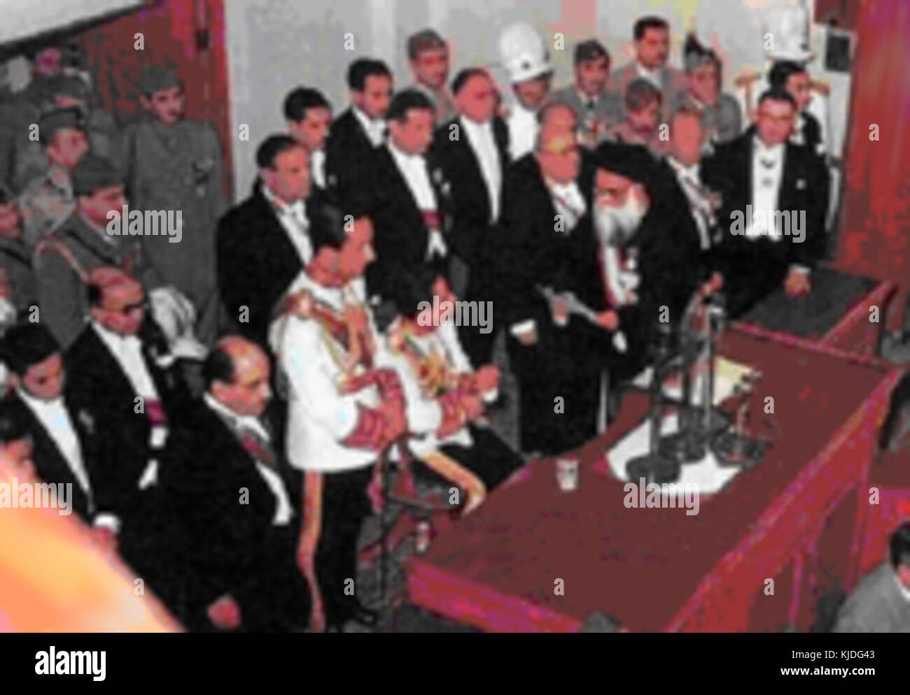 Krönung von König Faisal II. von Irak Stockfoto